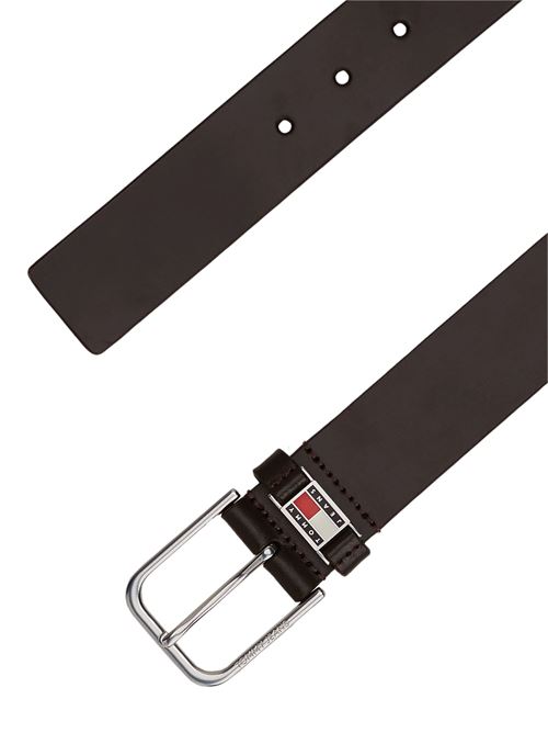 Cintura uomo marrone in pelle Tommy Jeans | AM0AM13361GUE